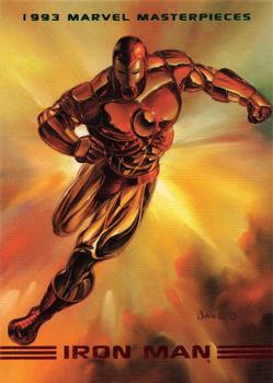 1993 SkyBox Marvel Masterpieces #4 Iron Man Front