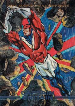 1993 SkyBox Marvel Masterpieces #64 Captain Britain Front