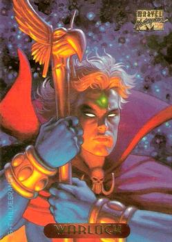 1994 Fleer Marvel Masterpieces Hildebrandt Brothers #134 Warlock Front