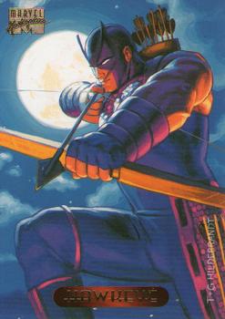 1994 Fleer Marvel Masterpieces Hildebrandt Brothers #49 Hawkeye Front