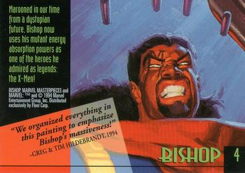 1994 Fleer Marvel Masterpieces Hildebrandt Brothers #4 Bishop Back