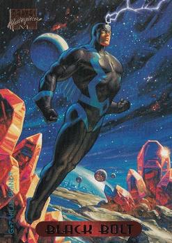 1994 Fleer Marvel Masterpieces Hildebrandt Brothers #5 Black Bolt Front