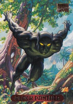 1994 Fleer Marvel Masterpieces Hildebrandt Brothers #8 Black Panther Front