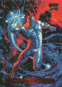 1994 Fleer Marvel Masterpieces Hildebrandt Brothers - Gold Foil Signature #19 Captain Universe Front