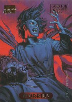 1994 Fleer Marvel Masterpieces Hildebrandt Brothers - Gold Foil Signature #79 Morbius Front