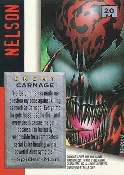 1995 Fleer Marvel Masterpieces #20 Carnage Back