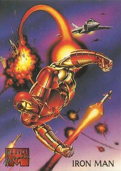 1995 Fleer Marvel Masterpieces #53 Iron Man Front