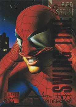 1995 Fleer Marvel Masterpieces - E-Motion Signature Series #92 Spider-Man Front