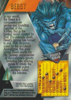 1995 Metal Marvel #1 Beast Back