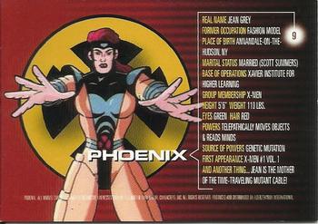 1996 Fleer/SkyBox Marvel Motion #9 Phoenix Back