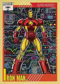 1991 Impel Marvel Universe II #13 Iron Man Front