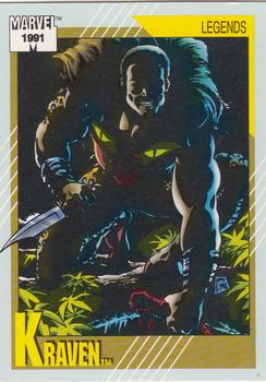 1991 Impel Marvel Universe II #143 Kraven Front