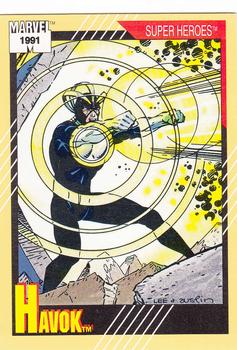 1991 Impel Marvel Universe II #27 Havok Front