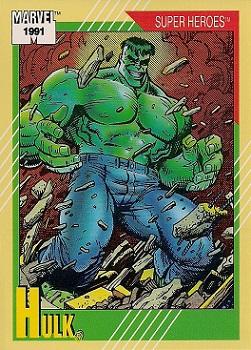 1991 Impel Marvel Universe II #53 Hulk Front