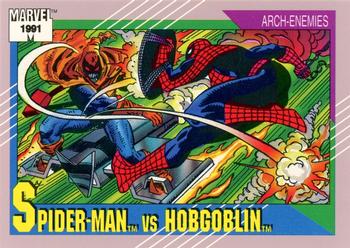 1991 Impel Marvel Universe II #98 Spider-Man vs. Hobgoblin Front