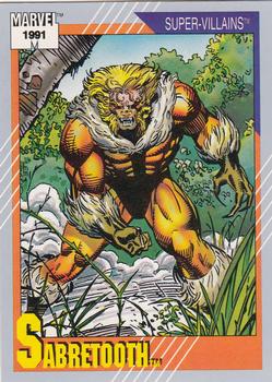 1991 Impel Marvel Universe II #56 Sabretooth Front