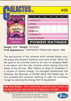 1991 Impel Marvel Universe II #59 Galactus Back