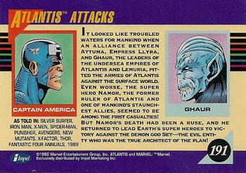 1992 Impel Marvel Universe #191 Atlantis Attacks Back