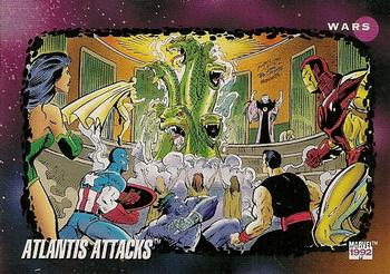 1992 Impel Marvel Universe #191 Atlantis Attacks Front