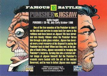 1993 SkyBox Marvel Universe #163 Punisher / Jigsaw Back