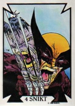 1989 Comic Images Marvel Comics Todd McFarlane  #4 Snikt Front