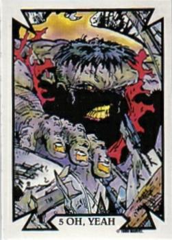 1989 Comic Images Marvel Comics Todd McFarlane  #5 Oh, Yeah Front