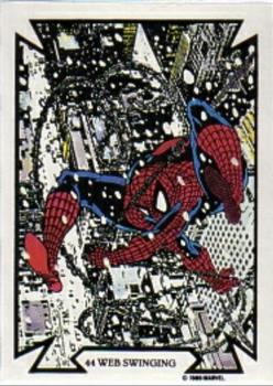 1989 Comic Images Marvel Comics Todd McFarlane  #44 Web Swinging Front