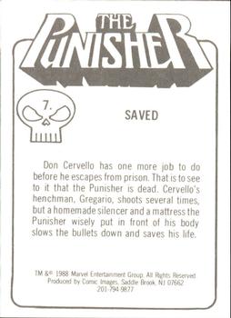 1988 Comic Images The Punisher: The Whole Tough Tale #7 Saved Back