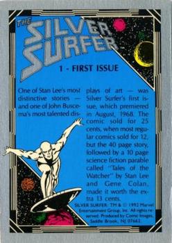 1992 Comic Images The Silver Surfer #1 First Issue Back