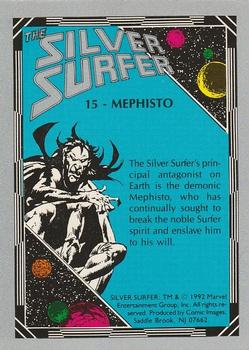 1992 Comic Images The Silver Surfer #15 Mephisto Back