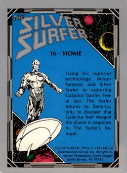 1992 Comic Images The Silver Surfer #16 Home Back