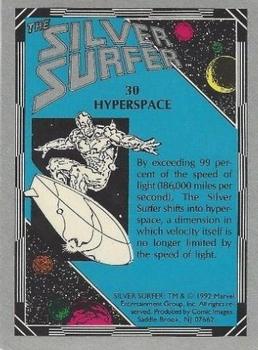 1992 Comic Images The Silver Surfer #30 Hyperspace Back