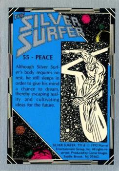 1992 Comic Images The Silver Surfer #55 Peace Back