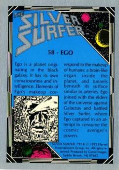 1992 Comic Images The Silver Surfer #58 Ego Back