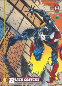 1994 Fleer The Amazing Spider-Man #19 Black Costume Front