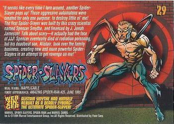 1994 Fleer The Amazing Spider-Man #29 Spider-Slayers Back