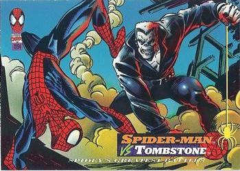 1994 Fleer The Amazing Spider-Man #105 Spider-Man vs. Tombstone Front