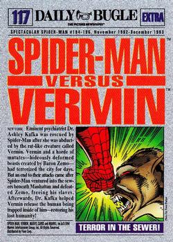 1994 Fleer The Amazing Spider-Man #117 Spider-Man / Vermin Back