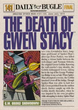1994 Fleer The Amazing Spider-Man #141 Death of Gwen Stacy Back