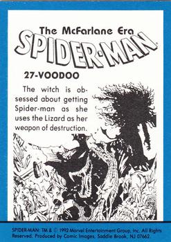 1992 Comic Images Spider-Man: The McFarlane Era #27 Voodoo Back