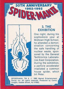 1992 Comic Images Spider-Man II: 30th Anniversary 1962-1992 #3 The Exhibition Back