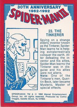 1992 Comic Images Spider-Man II: 30th Anniversary 1962-1992 #23 The Tinkerer Back