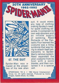 1992 Comic Images Spider-Man II: 30th Anniversary 1962-1992 #67 The Suit Back