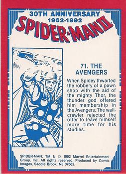 1992 Comic Images Spider-Man II: 30th Anniversary 1962-1992 #71 The Avengers Back