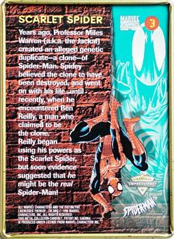 1996 Metallic Impressions Spider-Man #3 Scarlet Spider Back