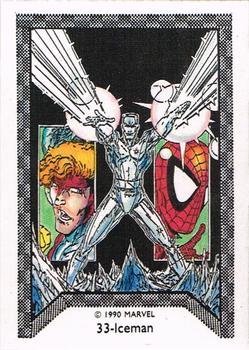 1990 Comic Images Spider-Man Team-Up #33 Iceman Front