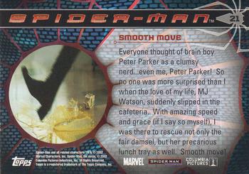 2002 Topps Spider-Man #21 Smooth Move Back