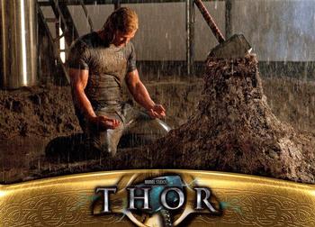 2011 Upper Deck Thor #50 Unable to lift Mjolnir, Thor realizes that he I Front