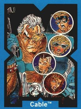 1991 Comic Images X-Force #8 Cable Front
