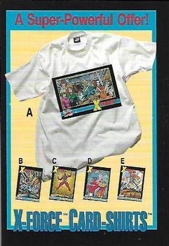 1991 Impel X-Force #NNO T-Shirt Offer Front